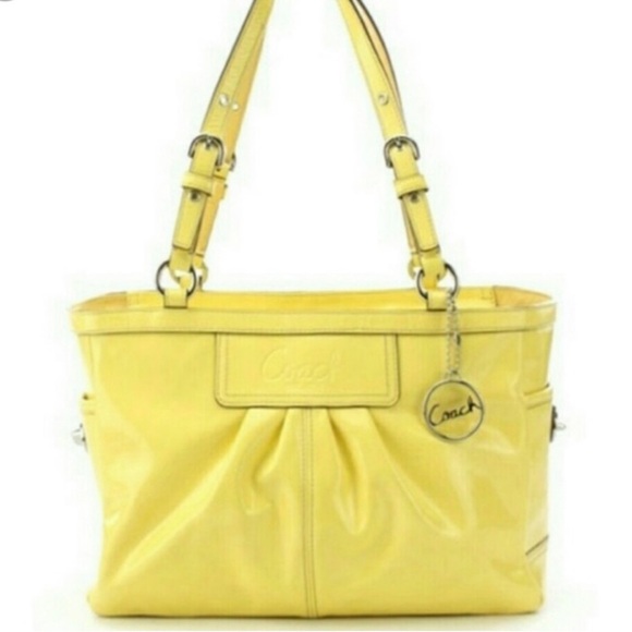 COACH East West Gallery Patent Leather Tote - Picture 4 of 16